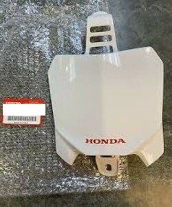 ホンダ 純正 CRF50F フロントナンバープレートセット HONDA CRF50F Front Number Plate 未使用 Genuine JDM OEM メーカー純正品