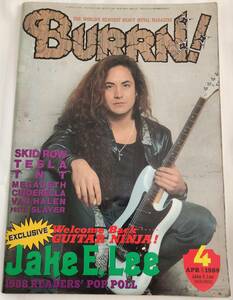 BURRN! 1989年4月号 ヘヴィ・メタル ハード・ロック マガジン バーン！ HEAVY METAL HARD ROCK HM