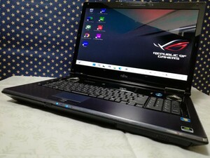 ◆ゲーミングノートPC◆高速SSD512GB 18.4インチFULLHD 富士通 NW/G90 Core i7 740QM メモリ8GB Blu-ray WIFI Windows11 Office 充電器