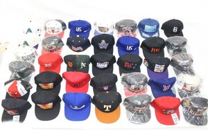 【ト石】 NBA/バスケットボール/プロ野球 キャップ 36点まとめ 未使用・タグ付きあり 中古品様々 現状品 帽子 CO000EWH26