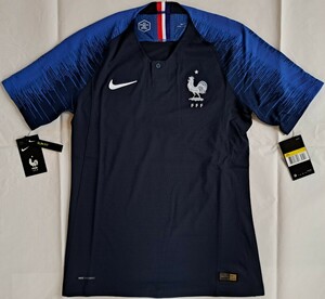 2018年ワールドカップ・ロシア大会優勝 フランス代表 オーセンティック 半袖ゲームシャツ(ホーム)