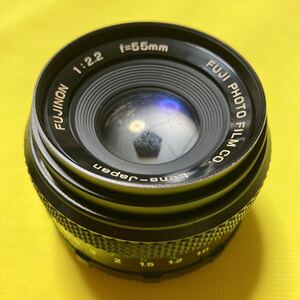 レンズ　FUJI PHOTO FILM CO. FUJINON 55mm F2.2 #566330　【訳あり・ジャンク品】