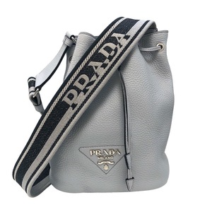 プラダ PRADA レザーバケットバック 1BE060 ショルダーバッグ 中古　レディース