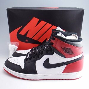 未使用品 NIKE AIR JORDAN1 RETRO HIGH OG つま黒 us13 31cm 555088-184 ナイキ エアジョーダン1