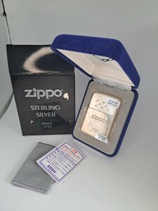 未使用　ZIPPO　STERLING　ジッポ　スターリング　シルバー　オイル缶　フューエル　fuel　フルード　ヴィンテージ　Vintage 　2004年製 