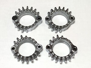 KAWASAKI（カワサキ） 純正 18069-045 18069-046 マフラー フランジ 6mm　当時物 メッキ美品　Z1 Z2 初期 1台分