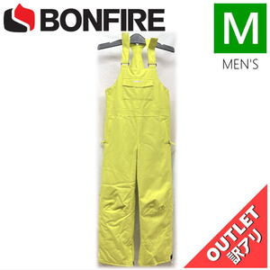 【OUTLET】 ジュニア[Mサイズ]BONFIRE REFLECT BIB PNT カラー:LIME Mサイズ 子供用 スノーボード スキー パンツ PANT アウトレット