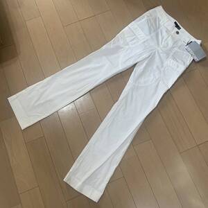 【新品】23区SPORT 薄手パンツ　白　S (タグあり)A