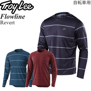 【在庫調整期間限定特価】 Troy Lee ジャージ 長袖 自転車用 Flowline Revert ブラック/M