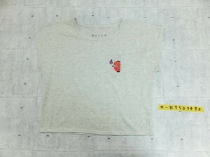 かわいい！ばけこもの 幽霊 プリント 胸ポケット付き Tシャツ ポケT