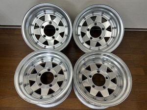 深リム ENKEI APACHE-8 エンケイ アパッチ 15×8J PCD 139.7 ジムニー シエラ JA11 JB31＊三菱 JEEP ジープ サムライ ダッジ ラム バン