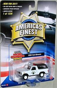 Racing Champions 1/64 1980 フォード ブロンコ ポリスカー Ford Bronco California Highway Patrol カリフォルニア ハイウェイ パトロール