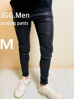 JGG.Men  ジェギングメン スキニーパンツ コーティング　レザー調　m