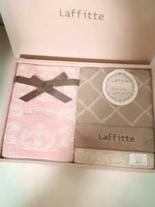 新品未使用　Laffitte フェイスタオル(34×80cm)ウォッシュタオル (34×36cm)2枚セット