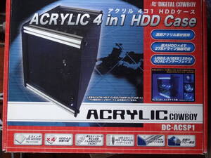 ★☆ACRYLIC 4 in 1 Case アクリル4コ1HDDケース ACRYLIC COWBOY☆★