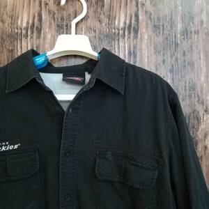 中古 アメリカ古着 Dickies ディッキーズ 半袖シャツ メンズ XLサイズ 2L LL 黒 ブラック ビンテージ カジュアル ブランド品 送料無料