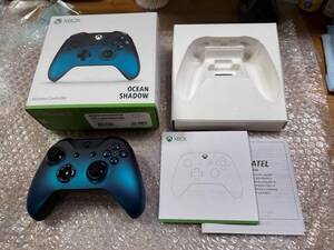 XBOX ONE コントローラ オーシャンシャドウ Ocean Shadow 中古 完品 動作確認済 状態非常に良い(画像参照) 送料無料 同梱可