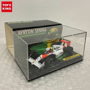 1円〜 ミニチャンプス 1/43 アイルトン・セナ レーシングカーコレクション McLaren MP4/5 Honda V10 1989