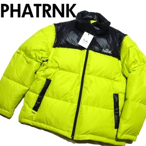 新品 PHATRNK ファットランク 2WAY ダウン ジャケット XL イエロー x ブラック