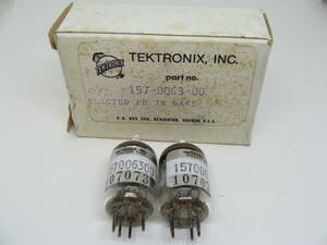 真空管 6AK5 2本セット GE General Electron TEKTRONIX,INC.箱入り 3ヶ月保証 #015-015