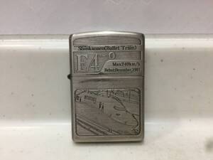 Zippo　ジッポー　E4-0　新幹線　両面加工　東北路線 地図　03年製　No.082　未使用　　　T130　　　　KJ1