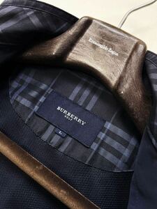 e33【都会的スポーティー!!】ノバチェック!! 定価10万●超美品BURBERRY LONDON●薄手ナイロンジャケット　バーバリーブルゾン　メンズ　L