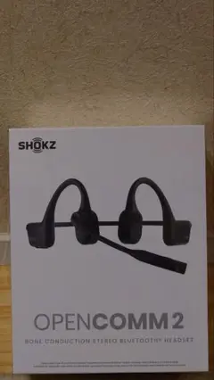 SHOKZ OPENCOMM 2 骨伝導Bluetoothヘッドセット ブラック