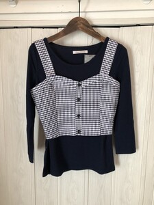 ◆charm Addiction/ビスチェとカットソーのアンサンブル/ネイビー系/新品タグ付き◆nw