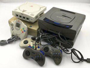 ♪▲【SEGA セガ】セガサターン・ドリームキャスト本体/コントローラー 8点セット HST-3210 他 まとめ売り 0611 2