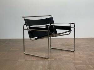 -od622｜MoMAコレクション Studio Line 総本革 Breuer Collection Wassily Lounge Chair｜Knoll ノル レザーアームラウンジチェア 名作