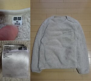 【UNIQLO】プルオーバー フリース オフホワイト SIZE:XS (ユニクロ,ジャケット)