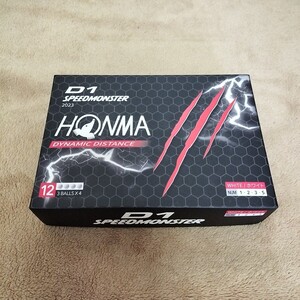 新品 本間ゴルフ D1 SPEEDMONSTER ホワイト 2023年モデル 1ダース HONMA BT2302 12球入り