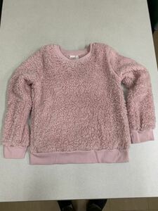 ★GAP★新品★130★ファー・トレーナー★ボア★セーター★人工ファータイプ★ピンク★人気の定番★暖かいです★3-1