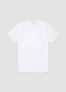 英国王室御用達！SUNSPEL【サンスペル】サイズM CREW NECK T-SHIRT　WHITE 新品本物