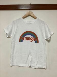 す951 Wrangler ラングラー プリントTシャツ 半袖Tシャツ M ホワイト レディース
