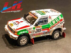 1997パリダカールラリー三菱パジェロ★篠塚建次郎LKPオリジナルミニカー★1/43PAJERO★Paris Dakar Rallye