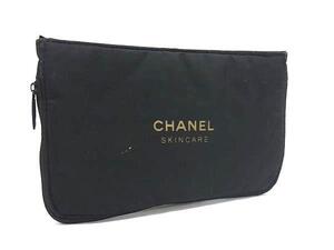 CHANEL シャネル ココマーク ロゴ ナイロン ポーチ マルチケース 小物入れ レディース メンズ ブラック系 DH0672