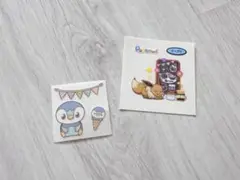 ポケモンパン ポケモン シール お菓子 ポッチャマ イーブイ 2枚