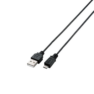 まとめ得 【5個セット】エレコム USB2.0ケーブル/A-microBタイプ/スリム/2m/ブラック U2C-AMBX20BKX5 x [2個] /l