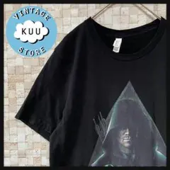 アメリカ古着 プリントtシャツ ムービーT風 ARROW WB ドラマ 黒M