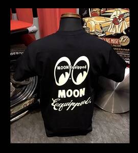 ムーンアイズ★新品★122★Tシャツ【Mサイズ】MQT-122★アメリカンロングリバー55★mooneyes★ハーレー★バイク★ホットロッド★大阪