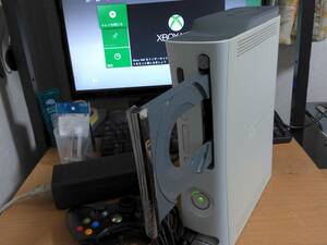 Xbox360 CONSOLE 動作品本体(2008年製)　60GBHDD付　有線コントローラー　ACアダプター　HDMIケーブル　LANケーブル　すぐ遊べるセット！