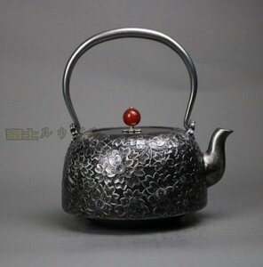 芸術品 鉄瓶 急須を入れる 砂鉄製ティーポット純粋な手水を沸かして茶を煮る茶具 鉄瓶