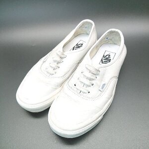 ◇ VANS ヴァンズ 無地 シンプル スニーカー サイズ24 グレー レディース E