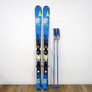 美品 アトミック ATOMIC VANTAGE JUNIOR 140cm ビンディング ストック ケースセット ジュニア スキー アウトドア cf04oo-rk26y05422