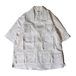 MOSSIR モシール Clunn クラン white 38 MOST009 半袖シャツ fine creek ファインクリーク