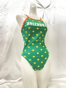 ss_0935ｍ ★定形外 配送★ 静岡代表 女子 水泳 mizuno製 昇華プリント ハイカット 競泳水着 サイズM