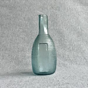 ガラス 徳利 銚子 瓶 酒器 酒瓶 エンボス 花瓶 一輪挿し 古い 古道具 インテリア 時代物 大正 昭和