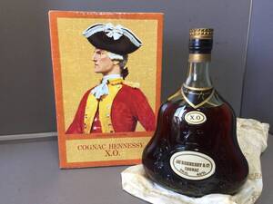 ☆古酒 未開栓 Hennessy XO ヘネシー X.O 金キャップ グリーンボトル COGNAC コニャック ブランデー 700ml 40% 箱付き☆