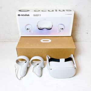 208＊中古 oculus QUEST 2 オキュラスクエスト２ 64GB KW49CM VRヘッドセット ワイヤレスヘッドセット ホワイト 動作確認済み＊